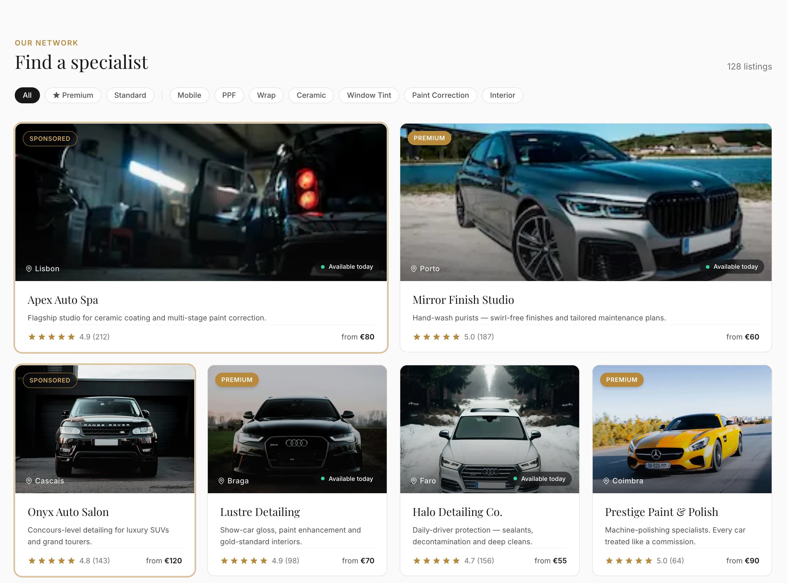 Um estúdio de detailing